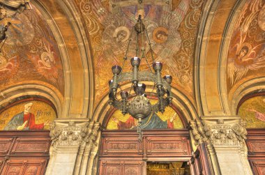 Sofia, Bulgaria - April 2021 : Historical center in springtime