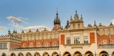 Krakow, Poland - August 2021: Historical center in sunny weather