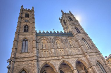MONTREAL, QC, CANADA - SEPTEMBER 2017: Historical center in sunny weather, HDR Image 