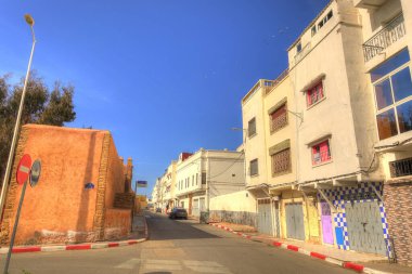 Rabat, Morocco - January 2015 : Historical center in wintertime