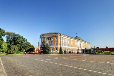 MOSCOW, RUSSIA - AUGUST 2018: Historical center in sunny weather, HDR image