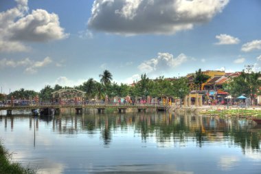 Hoi An, Vietnam - November 2018 : Historical center in autumn