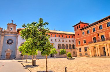 Teruel, Spain - June 2019 : Historical center in sunny weather