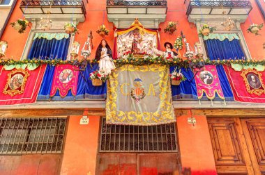 VALENCIA, SPAIN - JULY 2020: Historical center in sunny weather 