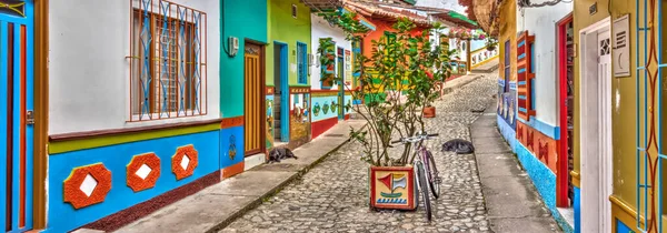 Guatape Antioquia Colombia May 2019 Colorful Village Cloudy Weather — Photo