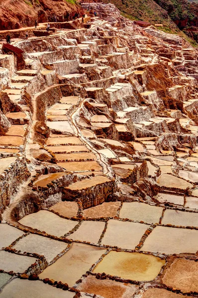 Maras Salt Mine Cuzco Peru — Zdjęcie stockowe