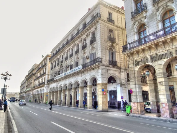 Algiers Algeria March 2020 Colonial Architecture Sunny Weather Hdr Image — ストック写真