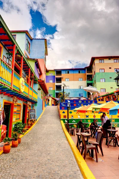 Guatape Antioquia Colombia May 2019 Colorful Village Cloudy Weather — Stock Fotó