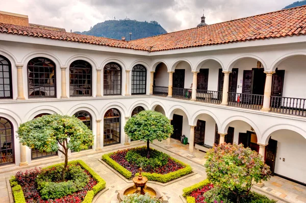 Bogota, Colombia - April 2019 : Colonial House in La Candelaria district