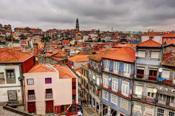 Porto Portugal June 2021 Historical Center Summertime Hdr Image — Foto de Stock