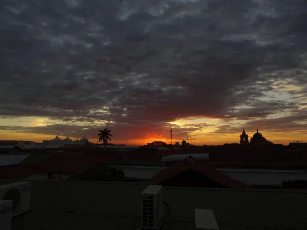 Leon Nicaragua January 2016 Cityscape Beautiful View Hdr Image — Stock Photo, Image