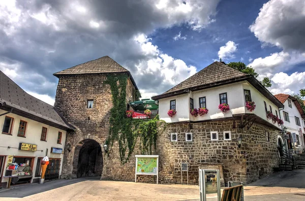 Jajce Bosnia Herzegovina July 2017 City Center Summertime — Fotografia de Stock