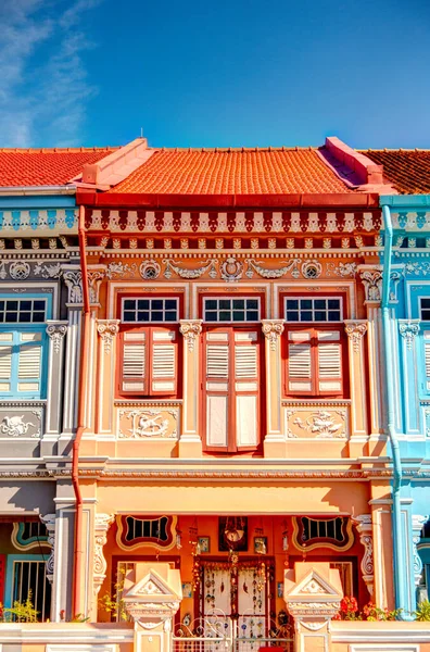 Singapore March 2019 Historical Buildings Joo Chiat Road — Fotografia de Stock