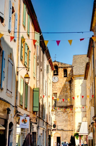 Foix France August 2019 Historical Center Summertime Hdr Image — Fotografie, imagine de stoc