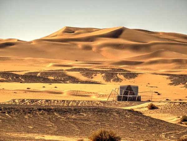Тимоун Алжир Март 2016 Пустыня Сахара Солнечную Погоду — стоковое фото