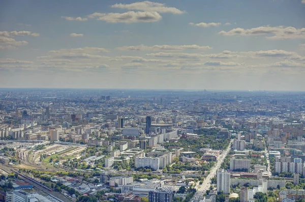 Московский Городской Пейзаж Сверху — стоковое фото