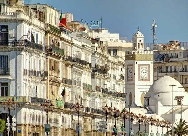 Algiers Algeria March 2020 Colonial Architecture Sunny Weather Hdr Image — стокове фото