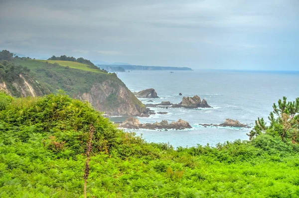 Plajă Asturias Spania — Fotografie, imagine de stoc