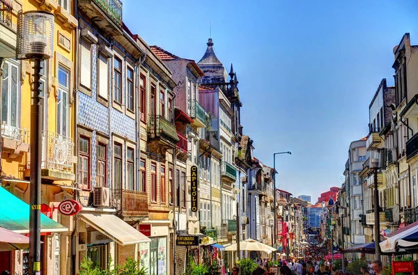 Porto Portugal June 2021 Historical Center Summertime Hdr Image — Stok fotoğraf