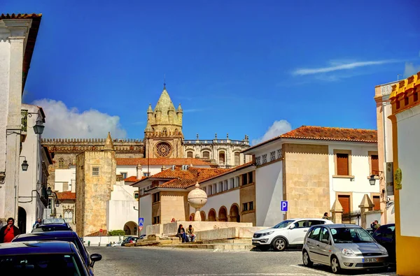 Історична Архітектура Евора Португалія Євро — стокове фото