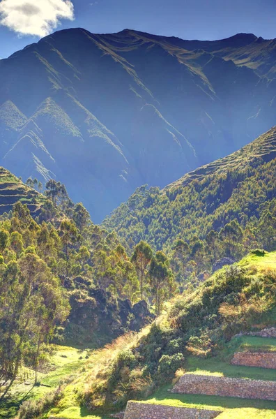 Pisaq Inca Site Peru — Zdjęcie stockowe