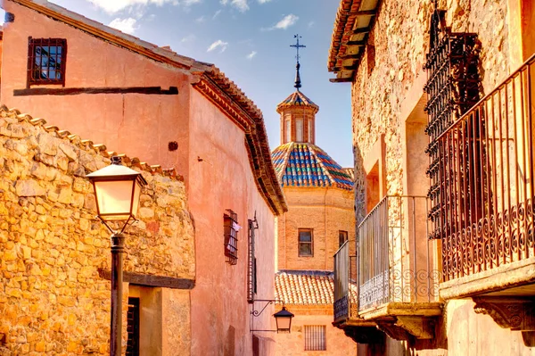 Albarracin Spain June 2019 Historical Center Sunny Weather Hdr Image — Stock Fotó