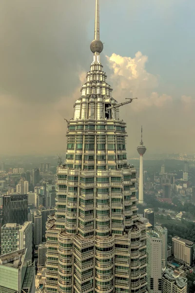 Kuala Lumpur Malaysia March 2019 Cityscape Petronas Towers Hdr Image — Zdjęcie stockowe