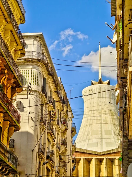 Algiers Algeria March 2020 Colonial Architecture Sunny Weather Hdr Image — Stock Photo, Image