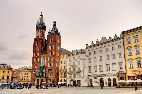 Krakow Poland August 2021 Old Town Cloudy Weather — Stock Fotó