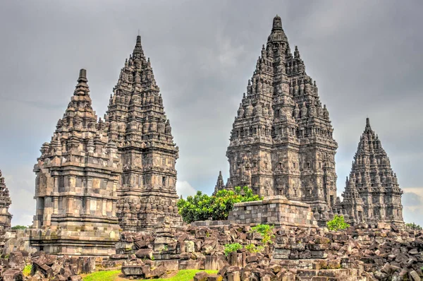 Templo Prambanan Java Indonésia — Fotografia de Stock