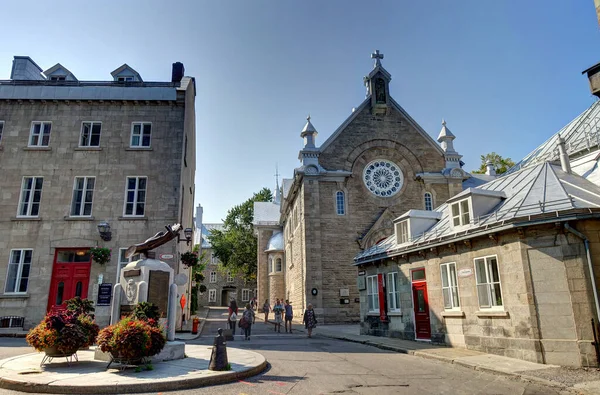 Quebec City Canada September 2017 Historical Center View Hdr Image — Fotografia de Stock