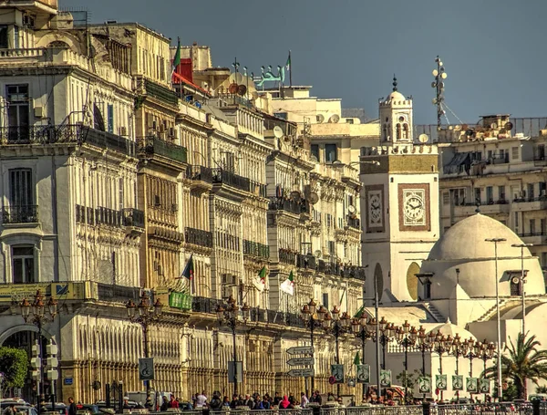 Algiers Algeria March 2020 Colonial Architecture Sunny Weather Hdr Image — 스톡 사진