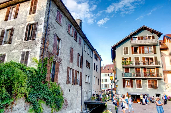 Annecy France August 2019 Historical Center Summertime — 图库照片