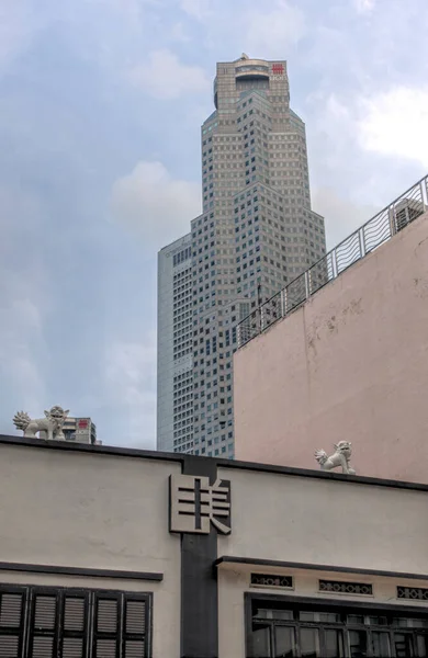 Singapore March 2019 City Center Cloudy Weather — Stockfoto