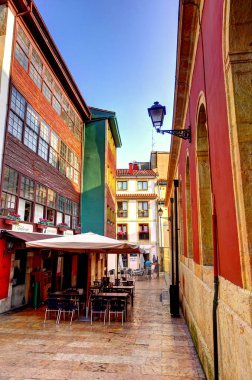 OVIEDO, SPAIN - JULY 2018 : Historical center in sunny weather