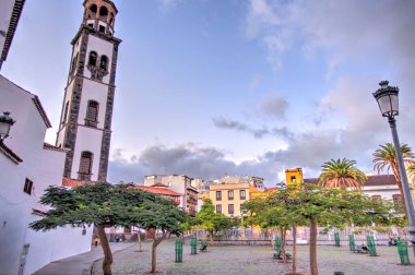 Santa Cruz de la Palma, Spain - March 2020 : Historical center in cloudy weather