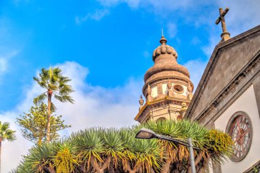 Santa Cruz de la Palma, Spain - March 2020 : Historical center in cloudy weather