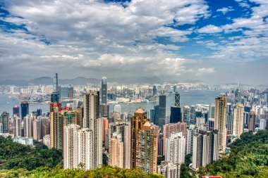 HONG KONG - FEBRUARY 2018 : Central district in sunny weather