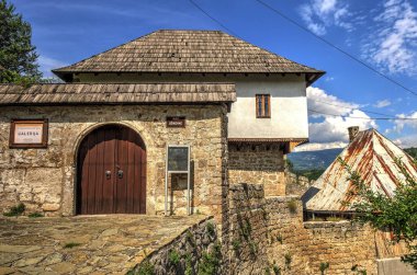 JAJCE, BOSNIA AND HERZEGOVINA - JULY 2017 : City center in summertime