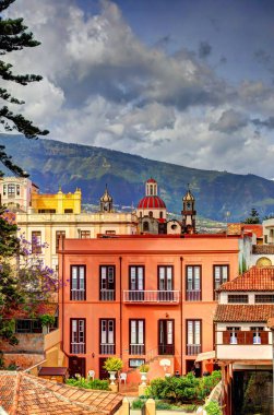 Santa Cruz de la Palma, Spain - March 2020 : Historical center in cloudy weather