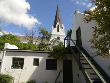 STELLENBOSCH, SOUTH AFRICA - JANUARY 2015: City center in summertime