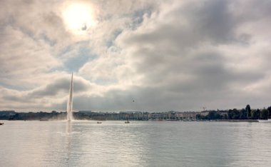 GENEVA, SWITZERLAND - AUGUST 2019: Historical center in summertime, HDR image