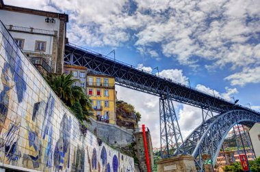 Porto, Portugal - June 2021: Historical center in summertime, HDR image
