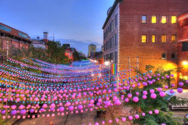 MONTREAL, QC, CANADA - SEPTEMBER 2017: Historical center in sunny weather, HDR Image 