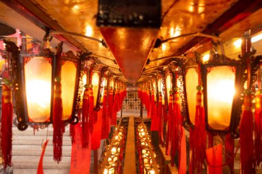 HONG KONG - FEBRUARY 2019 : Inside Mon Mo Temple