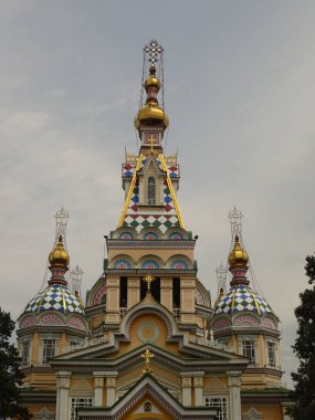 ALMATY, KAZAKHSTAN - APRIL 2016 : City center in springtime