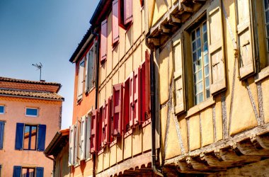 FOIX, FRANCE - AUGUST 2019: Historical center in summertime, HDR image