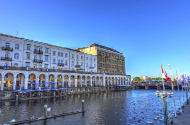 beautiful architecture in Hamburg, northern Germany