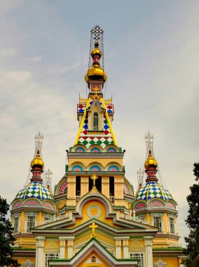 ALMATY, KAZAKHSTAN - APRIL 2016 : City center in springtime