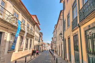 Braganca, Portugal - March 2019 : Historical center in springtime